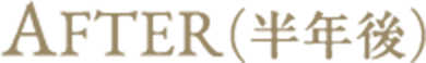 文字：AFTER(半年後)